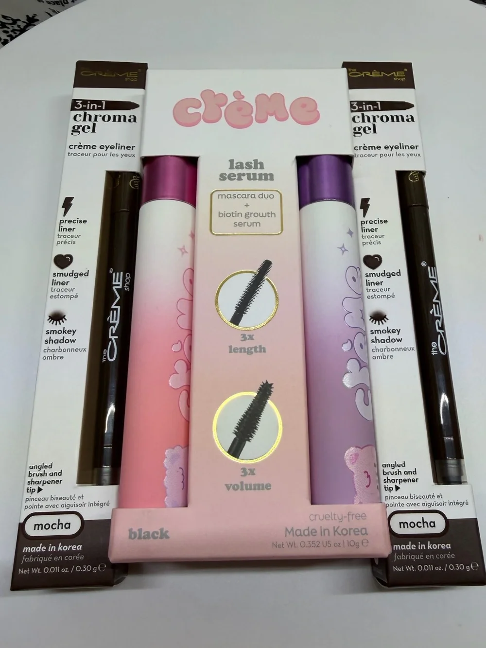 New Crème Lash Serum + Chroma Gel Eyeliner Set